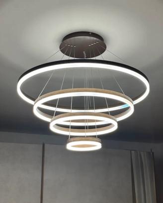 Lampadario a cerchi Led