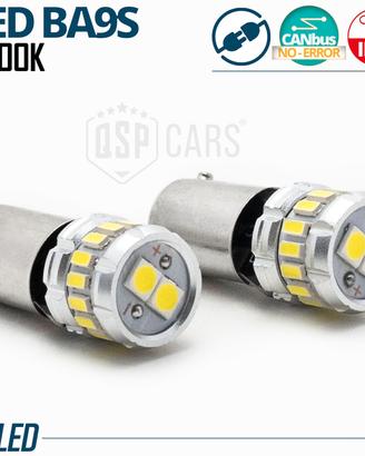 Lampadina LED BA9S T4W CANbus Luce Bianca Potente