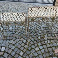 2 tavolini in ferro battuto