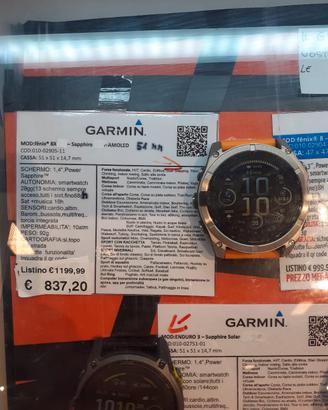 GARMIN FENIX 8 TUTTI I MODELLI