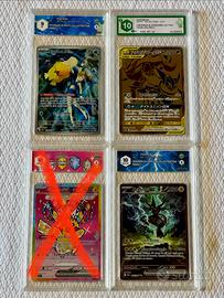 carte Pokemon gradate (NO PSA/BGS) Zekrom,Greninja