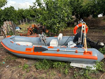 Barca a motore +carrello omologato