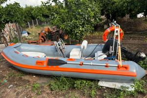 Barca a motore +carrello omologato