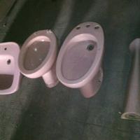 Set bagno vintage rosa modernariato