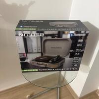 Muse MT-201BTG: Turntable Stereo System Light Grey