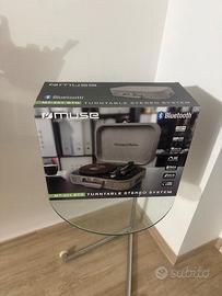Muse MT-201BTG: Turntable Stereo System Light Grey