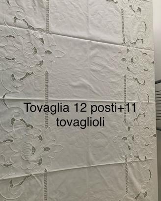 Tovaglia 12 posti + tovaglioli