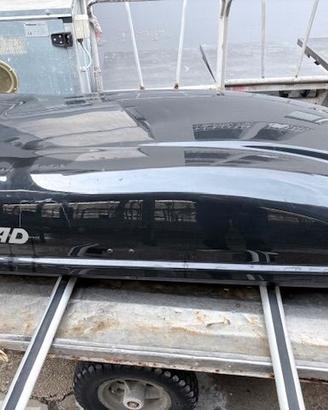 Baule Farad N6 480Lt completo di barre Thule