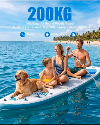 Stand Up Paddle Sup con doppia Pagaia Tavola NUOVA