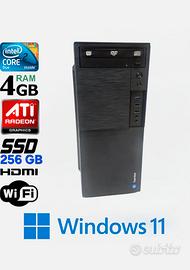 PC Desktop Veloce con SSD WiFi Studio Ufficio