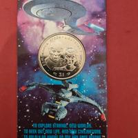 $ 1 Liberia Commemorativo Star trek