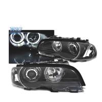 FARI BMW E46 COUPE CABRIO 99-03 ANGEL EYES LED NER