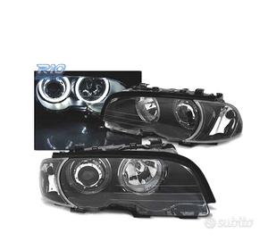 FARI BMW E46 COUPE CABRIO 99-03 ANGEL EYES LED NER