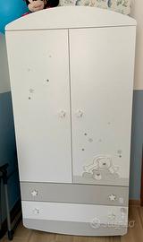 Lettino armadio fasciatoio Foppapedretti