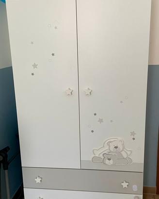 Lettino armadio fasciatoio Foppapedretti