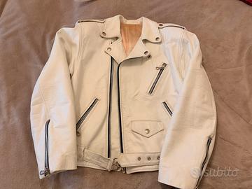 Chiodo biaco VERA PELLE