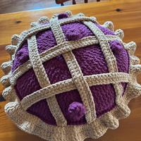 Cuscino artigianale all’uncinetto - Crostata