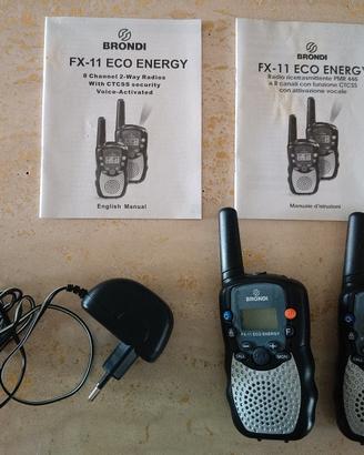 radio ricetrasmettitori walkie talkie brondi fx11
