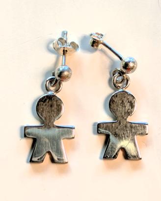 ALESSI orecchini pendente Uomo in argento