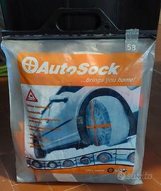 AUTOSOCK Calze Catene da neve 58 Nuove mai usate