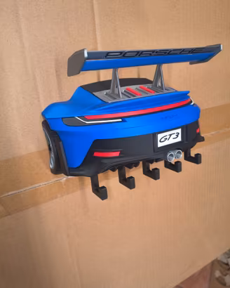 Portachiavi da Muro Porsche GT3-5 Ganci -Stampa 3D