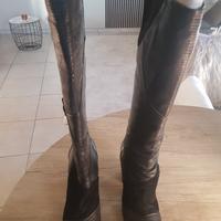 stivali pelle e camoscio janet&janet