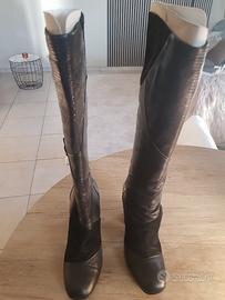 stivali pelle e camoscio janet&janet