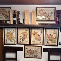 Collezione quadri pergamene regione italiane