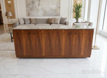 Mobile da sala Florence Knoll noce con marmo