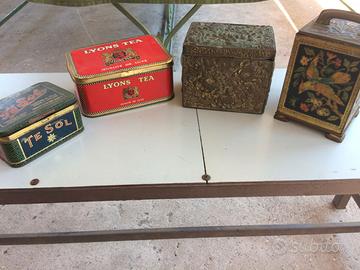 VECCHI CONTENITORI DA THE