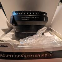 Sigma mc11 Sony e-mount per obbiettivi  Ef Canon