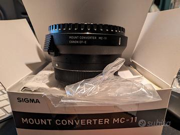 Sigma mc11 Sony e-mount per obbiettivi  Ef Canon