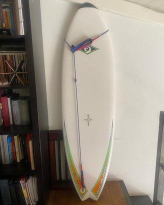 Tavola da surf BIC Fish 5.10 con leash