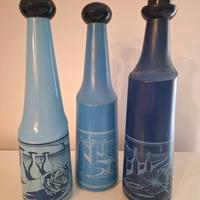 VINTAGE anni 70 - Set 3 bottiglie Salvador Dalì