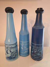 VINTAGE anni 70 - Set 3 bottiglie Salvador Dalì