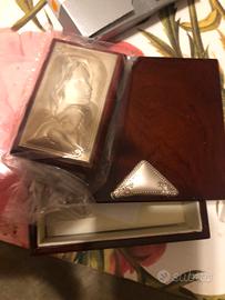 Cofanetto in legno/argento