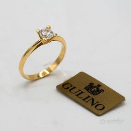 Anello donna in oro giallo 18kt solitario A.780