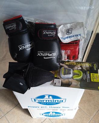 materiale per boxe   muay thai   mma