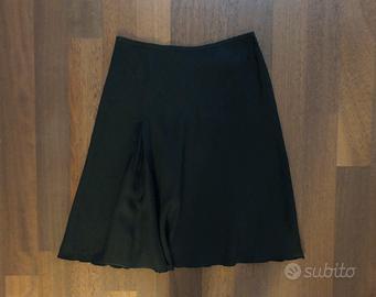 Gonna nera lino