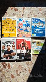 set di 6 videogiochi per Nintendo Wii