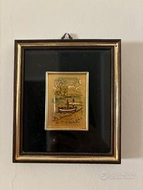 Tre quadretti con disegno a mò di fumetti colorati