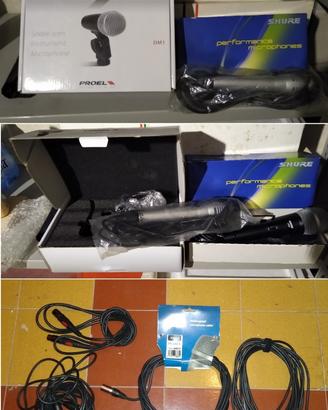 Microfoni e cavi
