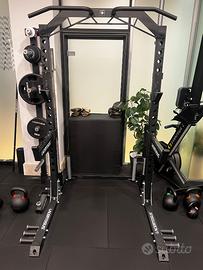 Half Rack pro Lacertosus + barra trazioni + safety