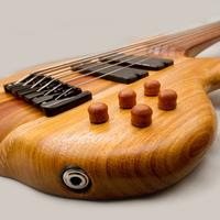 Basso fretless 6 corde fatto a mano