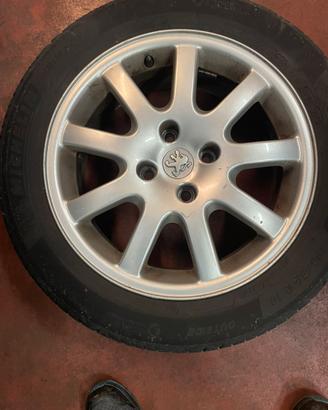 4 cerchi in lega 16'' peugeot+ 4 gomme michelin