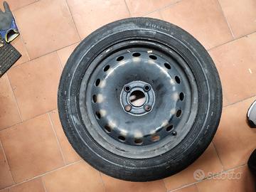 Ruota completa 15" 175/65R15 + kit ruotino scorta