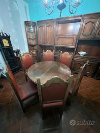 Tavolo allungabile con 6 sedie – stile Veronese