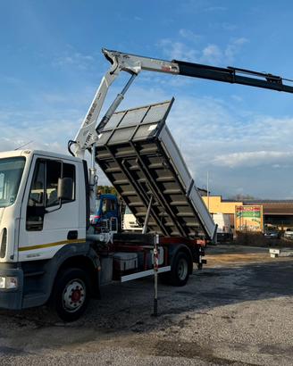IVECO EUROCARGO 120 E 18 RIBALTABILE + GRU 4X2