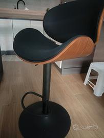 4 Sgabelli bar con altezza regolabile nuovi