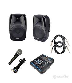 Karaoke starter pro 2 nuovo cassa mixer microfono